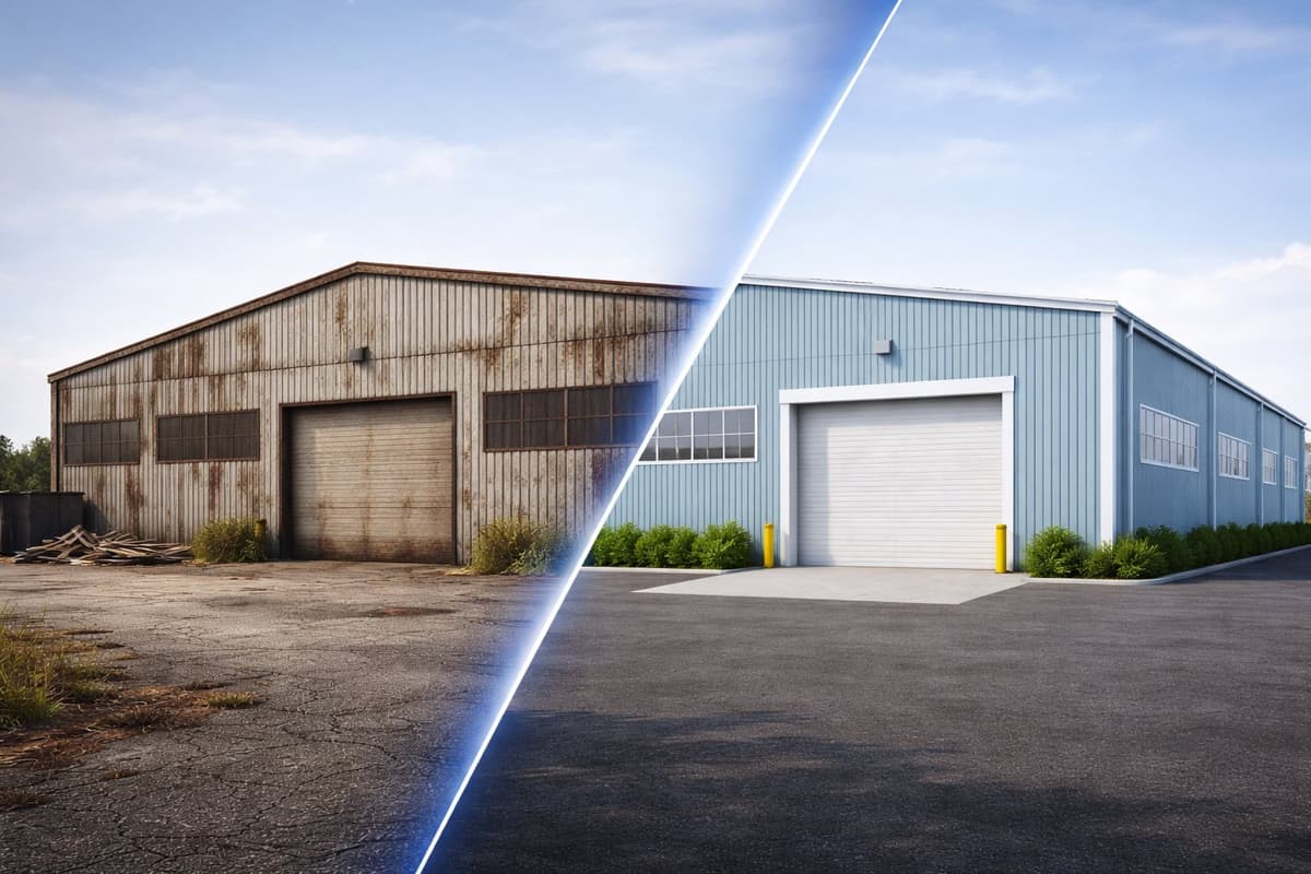 Industrijski hangar - vanjština